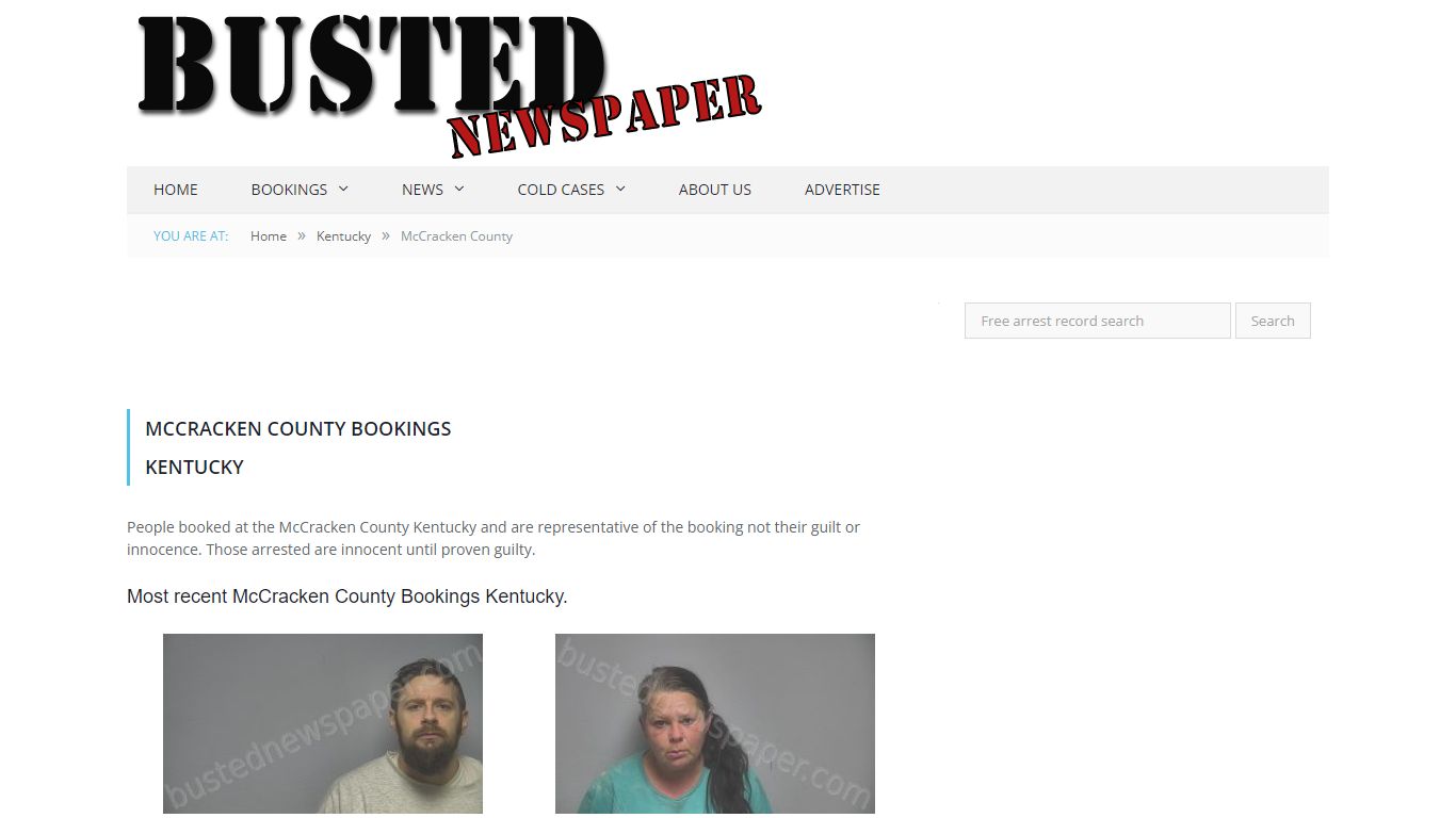 McCracken County, KY Mugshots - BUSTEDNEWSPAPER.COM